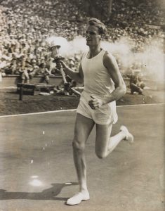 John Mark in the Olympic Stadium and Wembley at the start of the 1948 Games