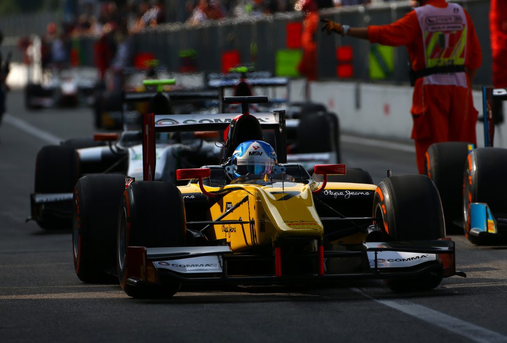 Palmer on his way to victory at Monza in September