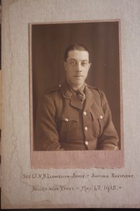 On May 4, 1915 2nd Lieutenant Vivian Llewellyn-Jones (23) was killed . He had left in 1911. Llewellyn-Jones had already been wounded and had only just returned to the front line.