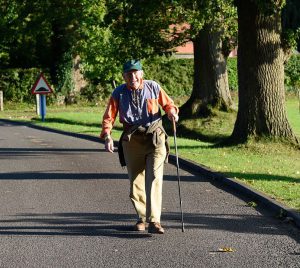 Martin Field completes the charity walk