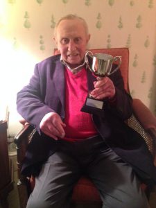 David Vaughan with the Trophy